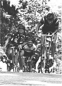 Greg LeMond and Wayne Stetina in 1978